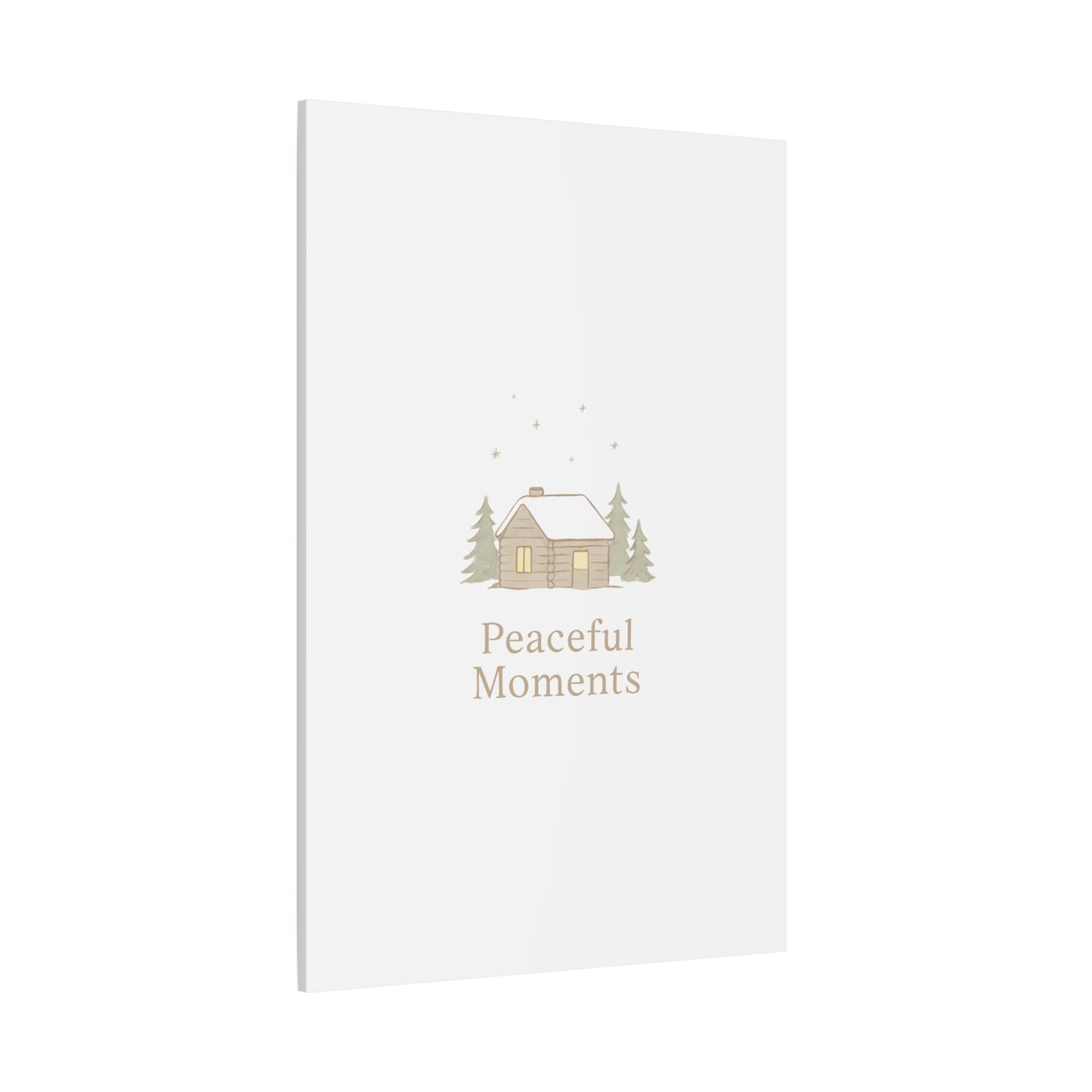 Peaceful Moments Cabin Canvas-Canvas-Haxberry-Printify