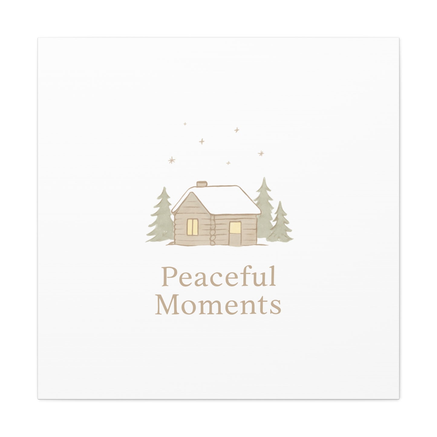 Peaceful Moments Cabin Canvas-Canvas-Haxberry-Printify