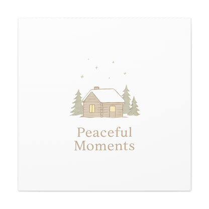 Peaceful Moments Cabin Canvas-Canvas-Haxberry-Printify