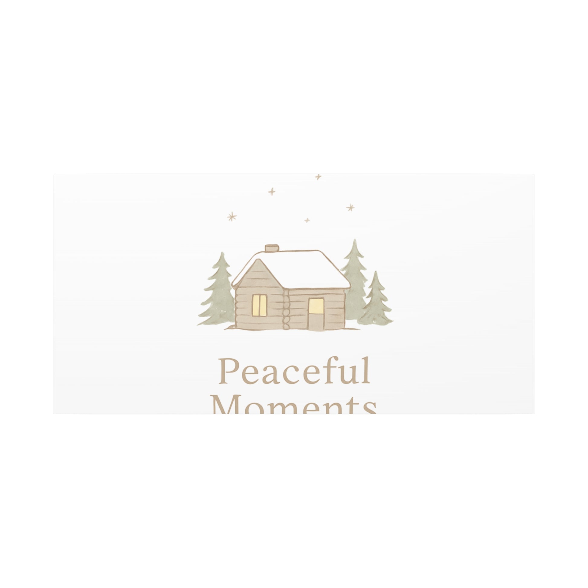 Peaceful Moments Cabin Canvas-Canvas-Haxberry-Printify