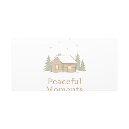 Peaceful Moments Cabin Canvas-Canvas-Haxberry-Printify