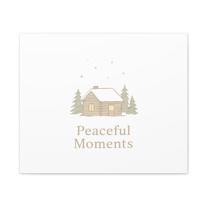 Peaceful Moments Cabin Canvas-Canvas-Haxberry-Printify