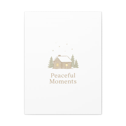 Peaceful Moments Cabin Canvas-Canvas-Haxberry-Printify