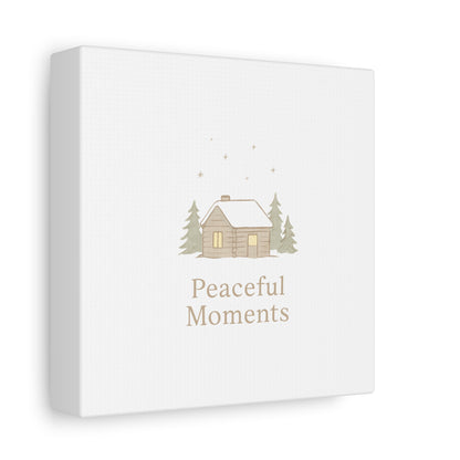 Peaceful Moments Cabin Canvas-Canvas-Haxberry-Printify