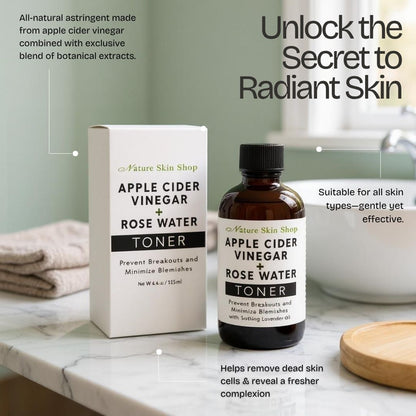 Balancing Apple Cider Vinegar & Rose Water Toner-2792-Haxberry-Nature Skin Shop