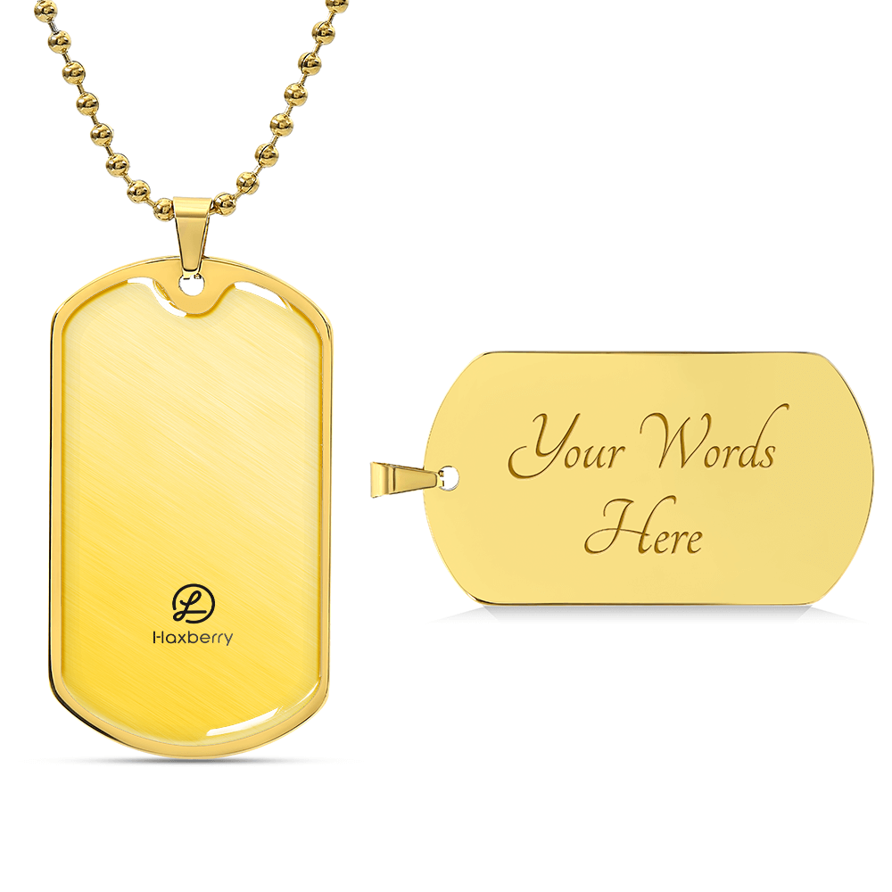 Luxury Graphic Dog Tag Necklace