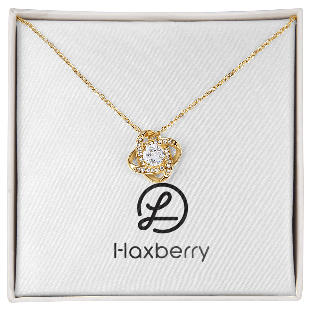 Love Knot Necklace (Yellow & White Gold Variants)-Jewelry-Haxberry-Title:18K Yellow Gold Finish-Box Choice:Standard Box-ShineOn Fulfillment