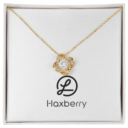 Love Knot Necklace (Yellow & White Gold Variants)-Jewelry-Haxberry-Title:18K Yellow Gold Finish-Box Choice:Standard Box-ShineOn Fulfillment