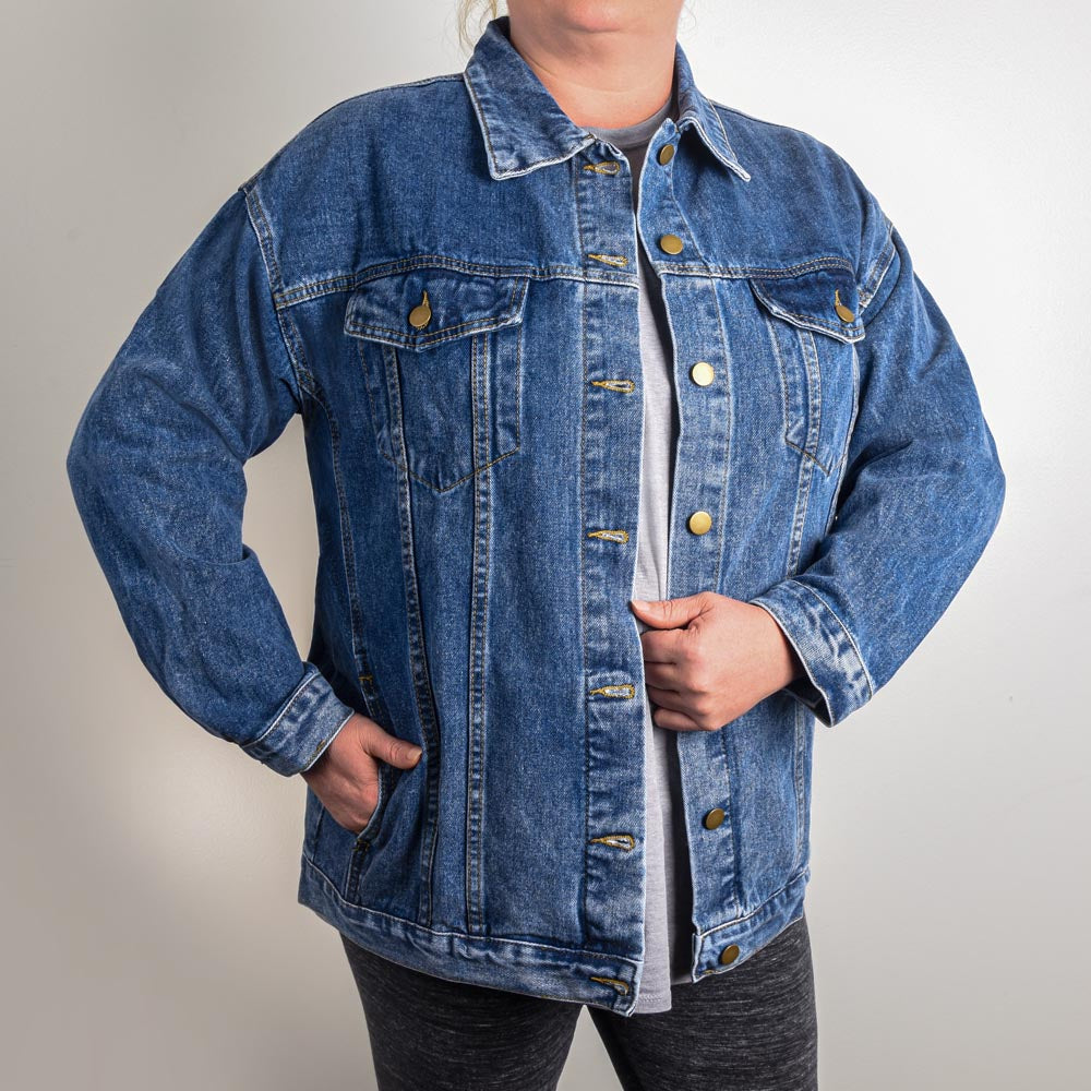 Oversized Women's DTG Denim Jacket-Jewelry-Haxberry-Title:X-Large-ShineOn Fulfillment