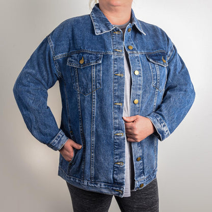 Oversized Women's DTG Denim Jacket-Jewelry-Haxberry-Title:X-Large-ShineOn Fulfillment