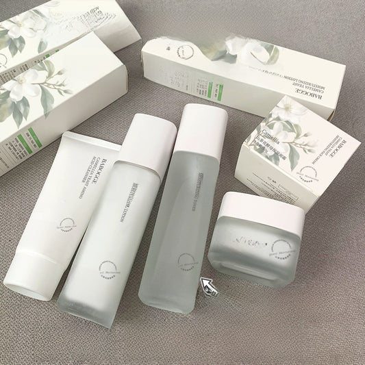 Camellia Yeast Skincare Set (Toner, Emulsion, Cream, Cleanser)-Others-Haxberry-Haxberry