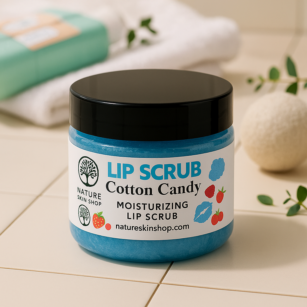 Cotton Candy Moisturizing Sugar Lip Scrub-2792-Haxberry-Nature Skin Shop