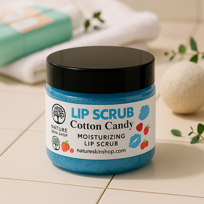 Cotton Candy Moisturizing Sugar Lip Scrub-2792-Haxberry-Nature Skin Shop