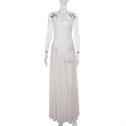 Womens Dress-Drees-Haxberry-Color:White-Size:XS-Haxberry