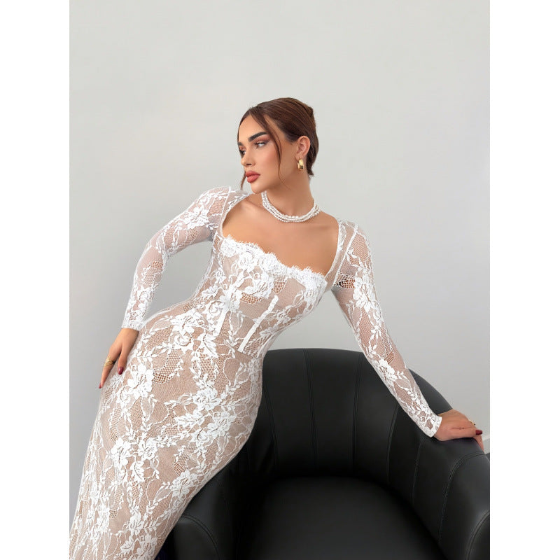 Womens Lace Dress-Dress-Haxberry-Haxberry