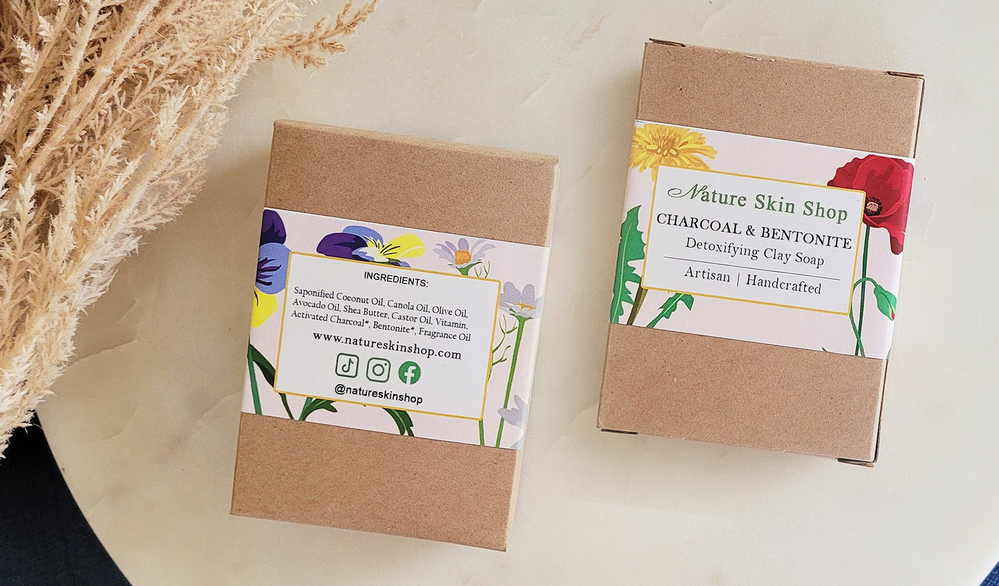 Detoxifying Activated Charcoal and Bentonite Clay Soap, ( For Oily And Acne Skin)-2792-Haxberry-Nature Skin Shop