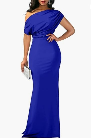 Womens Party Dress-Drees-Haxberry-Color:Blue-Size:XXL-Haxberry