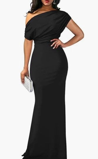 Womens Party Dress-Drees-Haxberry-Color:Black-Size:L-Haxberry