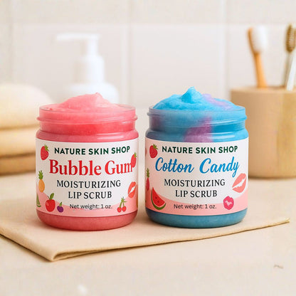Cotton Candy Moisturizing Sugar Lip Scrub-2792-Haxberry-Nature Skin Shop