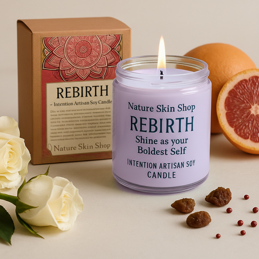 Rebirth Intention Artisan Soy Candle-2792-Haxberry-Nature Skin Shop