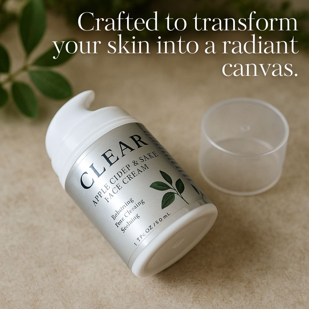 Clear Skin Apple Cider & Sake Cream-2792-Haxberry-Nature Skin Shop