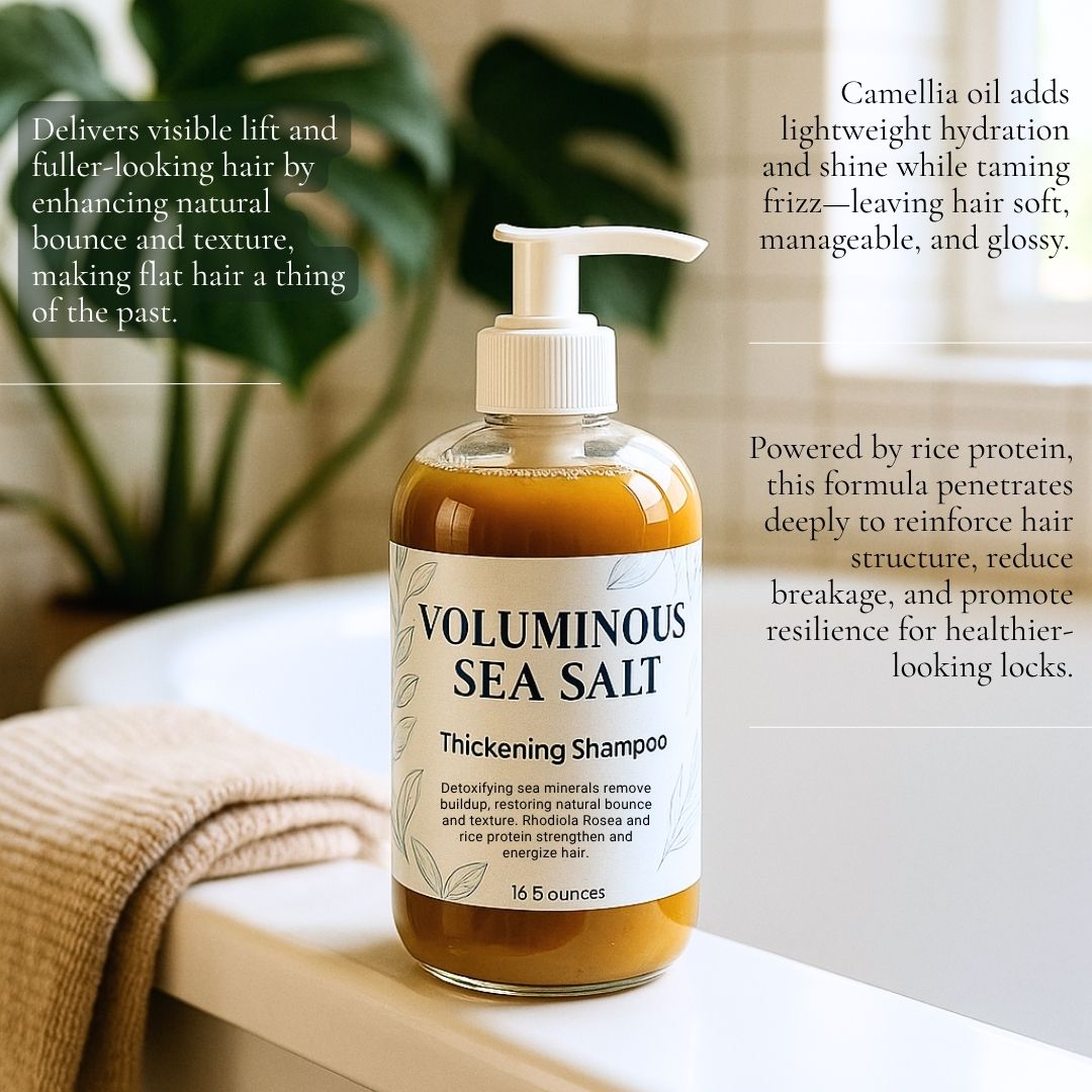 Voluminous Sea Salt Shampoo & Conditioner Set + OceanLift Volume Spray – Boost Texture & Volume-n/a-Haxberry-Nature Skin Shop